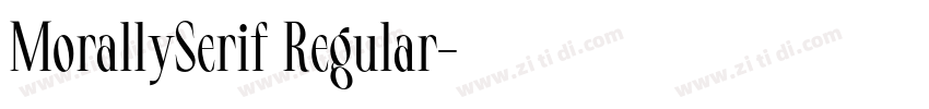 MorallySerif Regular字体转换 MorallySerif Regular字体转换